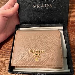 PRADA Saffiano Foldover Wallet